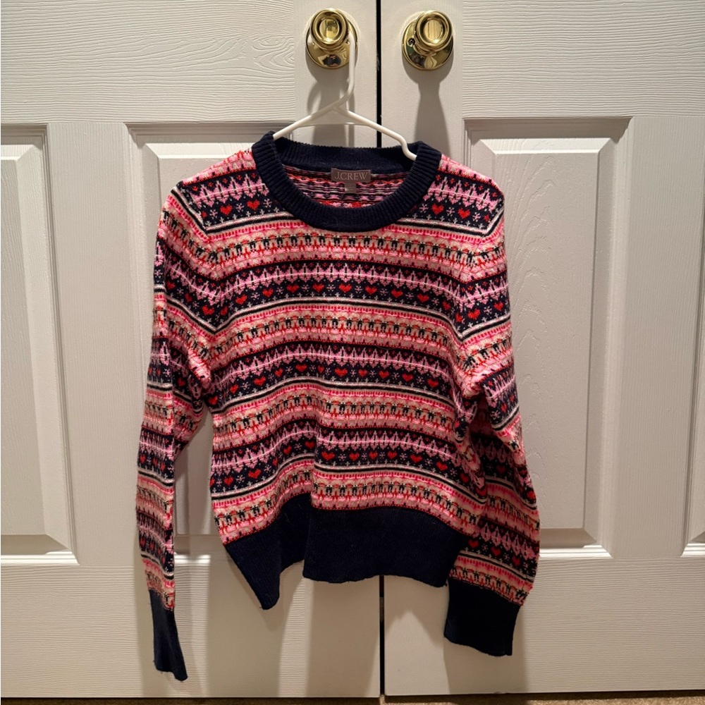 J. Crew Multicolor Patterned Sweater